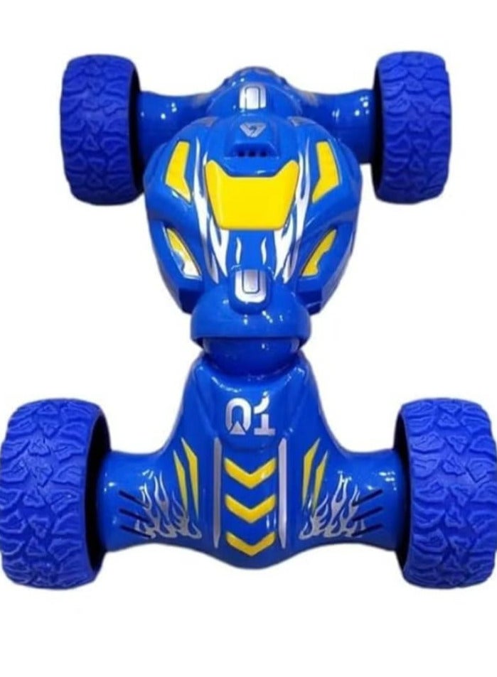 Pull Back Car Toy for Boys - Four Wheel Drive Off-Road Vehicle Inertial Drive, Gift for 3-6 Years Old Kids Blue