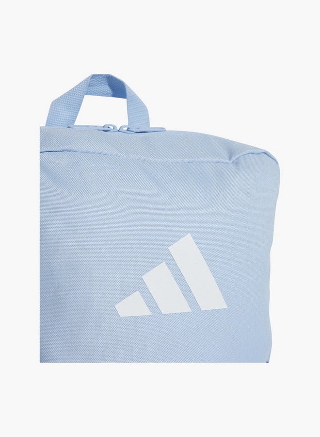 Adidas حقيبة ظهر مدرسية بطباعة شعار مع أحزمة قابلة للتعديل وإغلاق بسحاب - Image 5
