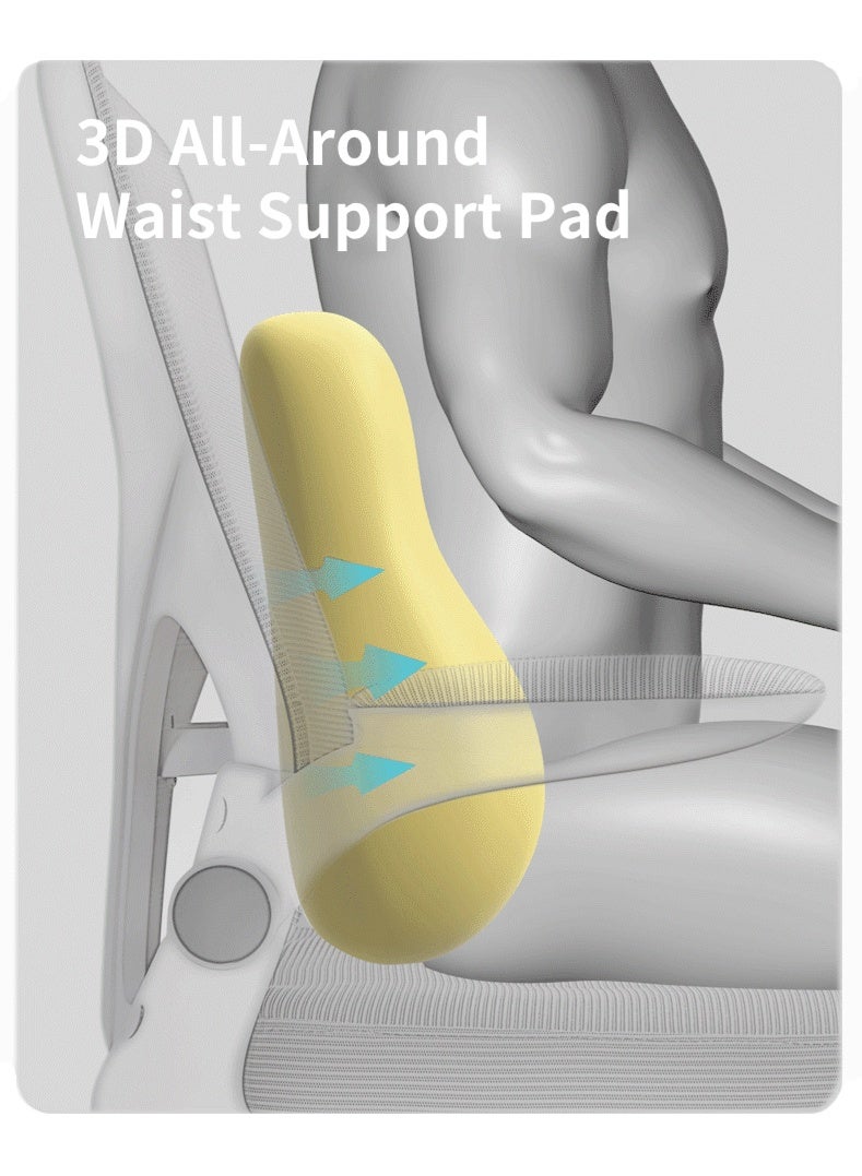 Jourvent Ergonomic Seat Cushion and Lumbar Support Pillow Set for Office Chair - 100% Memory Foam Back & Coccyx Cushion for Back Pain, Sciatica & Tailbone Relief - Orthopedic Posture Corrector for Car, Desk & Gaming Chair - Image 2