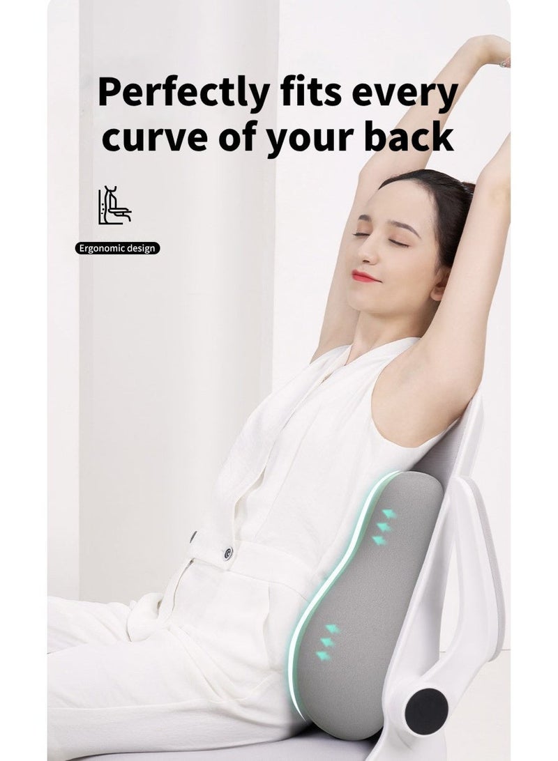 Jourvent Ergonomic Seat Cushion and Lumbar Support Pillow Set for Office Chair - 100% Memory Foam Back & Coccyx Cushion for Back Pain, Sciatica & Tailbone Relief - Orthopedic Posture Corrector for Car, Desk & Gaming Chair - Image 2