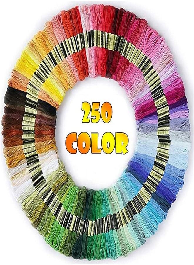Goolsky Goolsky Sale Rainbow Color Embroidery Cross Stitch Threads Bracelets Crafts Floss 155/200/250  - Image 1