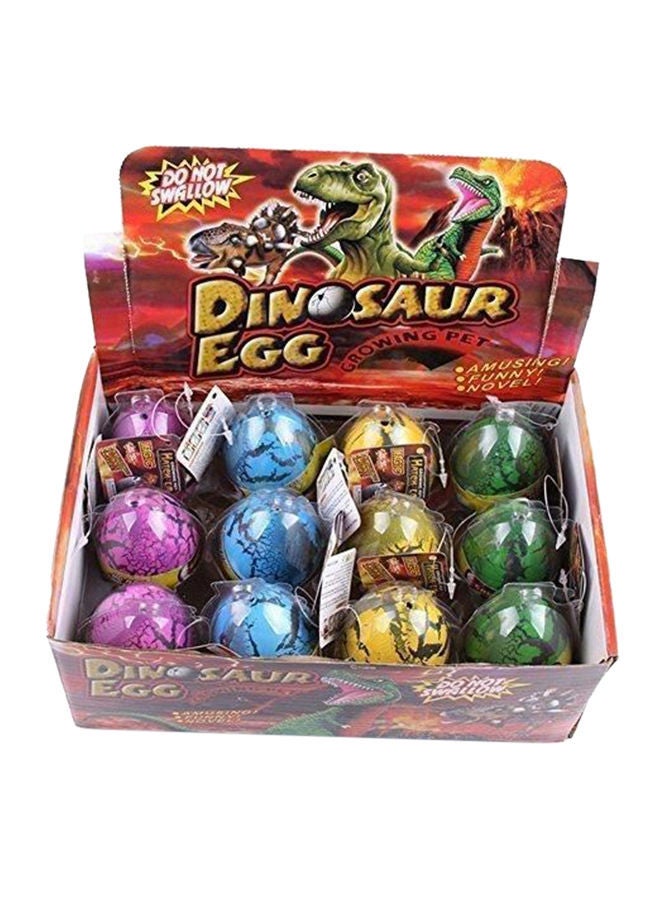 NIBEMINENT 12- Pieces Of Dinosaur Egg Set