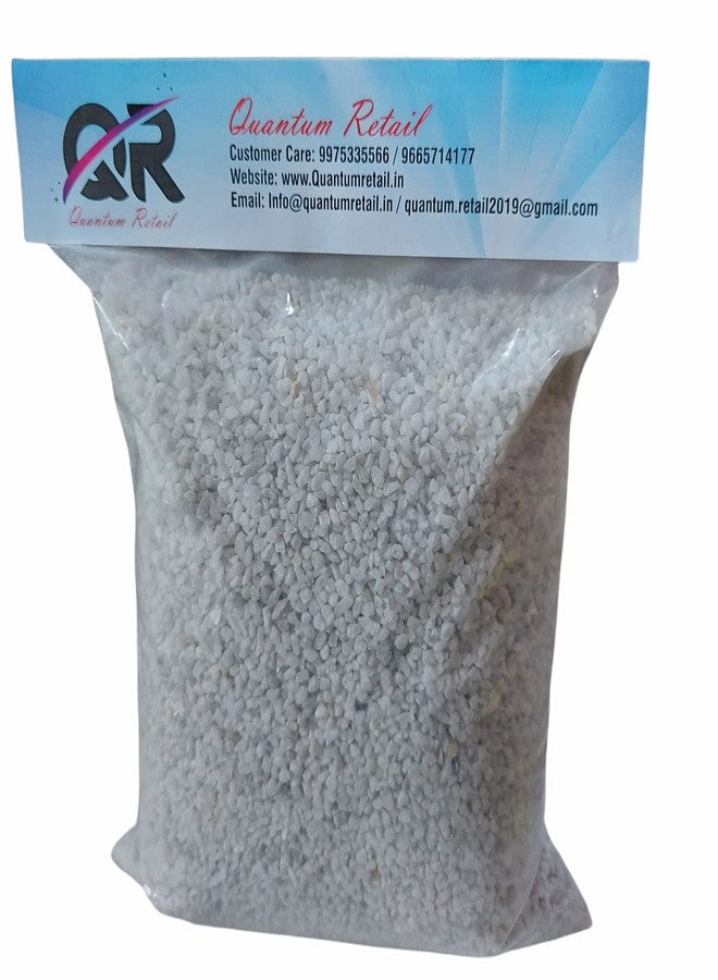 Quantum Retail - (1 kg) White Marble Chips for Garden, Aquarium, Indoor Outdoor Decoration Pebbles Stone,Decorative Stones, Vase Fillers, Landscaping - (Size:3mm-5mm) - Image 3