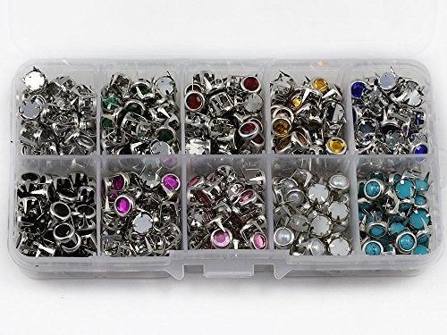 Allstarco Replacent Bedazzler Refills. 10 Colors. Size 30 Rhinestones Studs. Over 450 Pieces. - Image 3