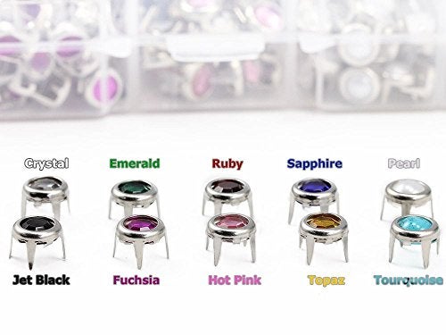Allstarco Replacent Bedazzler Refills. 10 Colors. Size 30 Rhinestones Studs. Over 450 Pieces. - Image 4