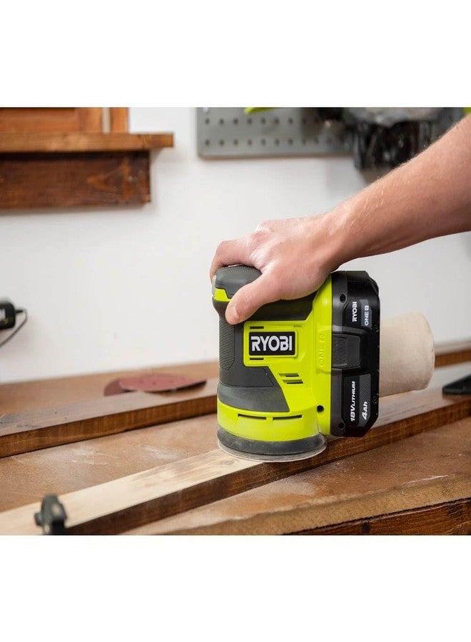ريوبي صنفرة مدارية عشوائية Ryobi One+ 18 فولت 5 بوصات، مُخفّضة الاهتزاز (مُجدّدة) - Image 2