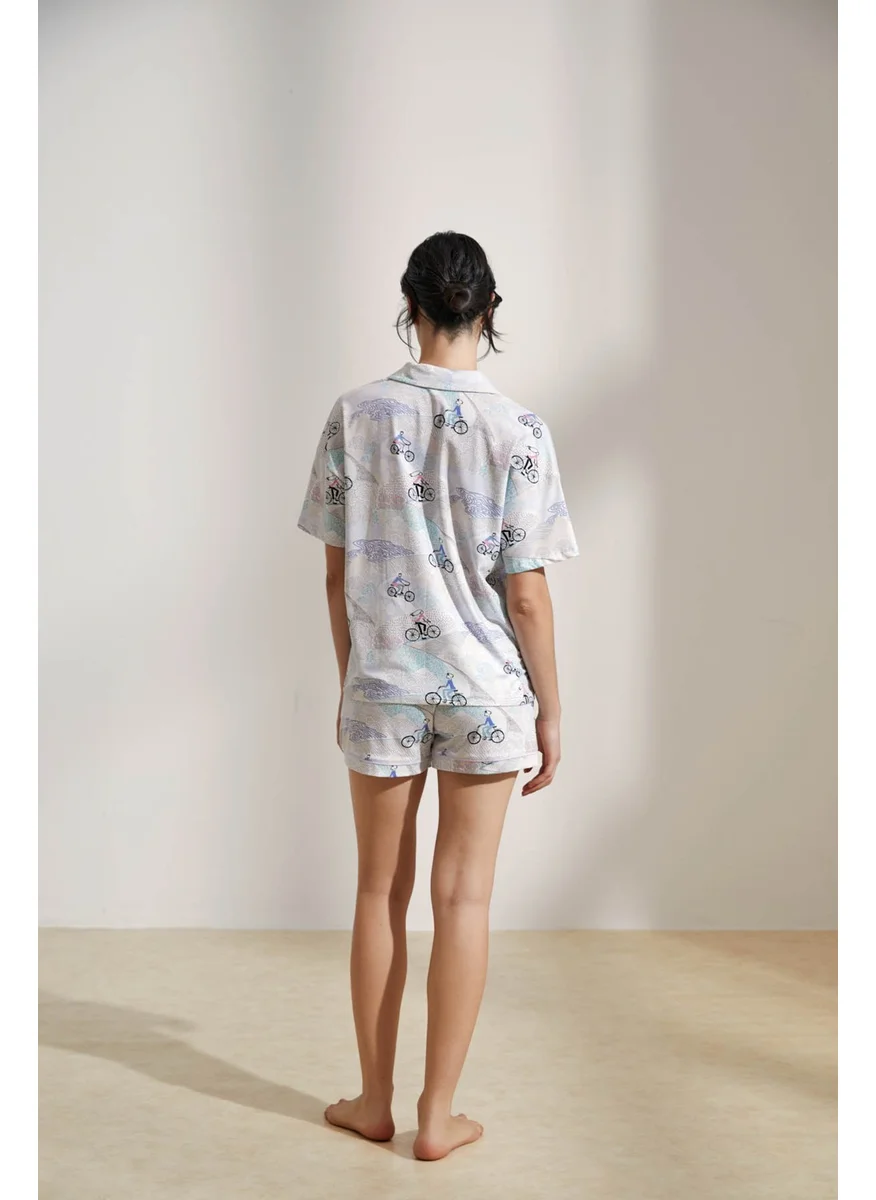 Hays Women's Cotton Short Sleeve Shorts Pajama Set