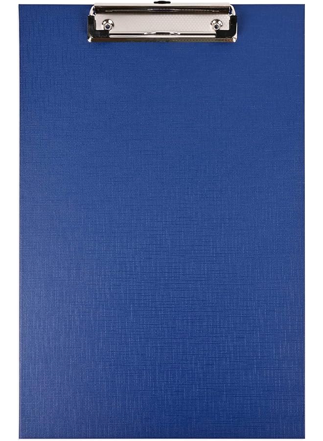 erorex Pp Colored Clipboard With 12Cm Checkered Wire Clip Foolscap Size 210X330Mm Dark Blue Color Fscbppwcfsdbl - Image 2