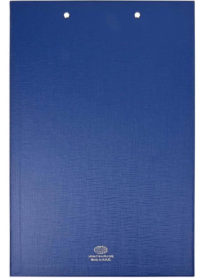 erorex Pp Colored Clipboard With 12Cm Checkered Wire Clip Foolscap Size 210X330Mm Dark Blue Color Fscbppwcfsdbl - Image 3
