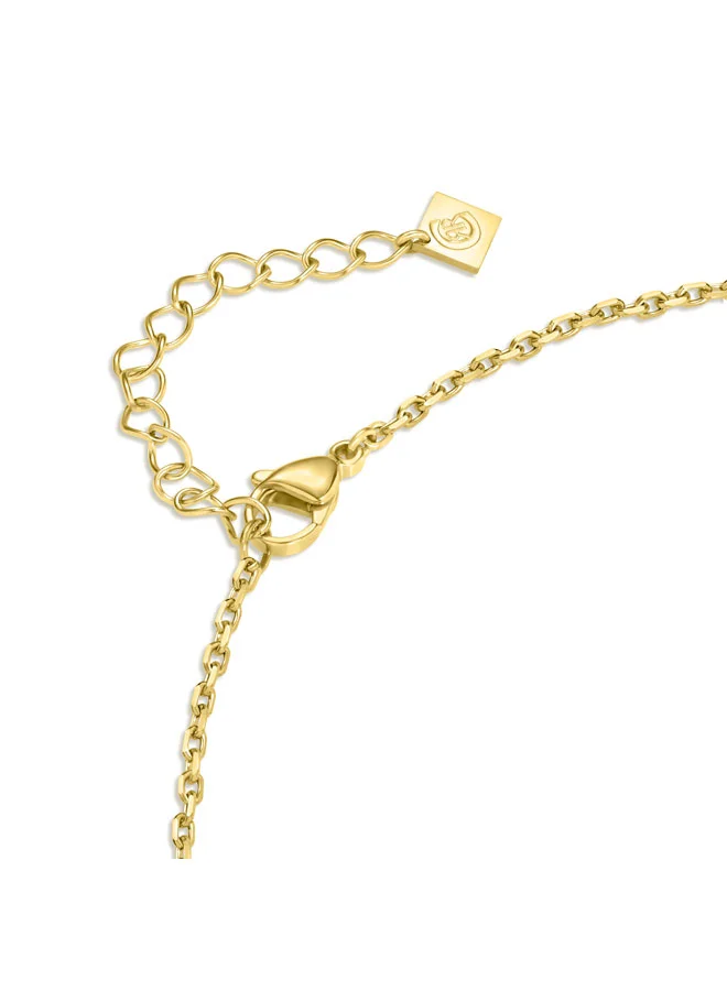 CERRUTI 1881 Alessia Gold Plated Stainless Steel Crystal Pendant Necklace for Women