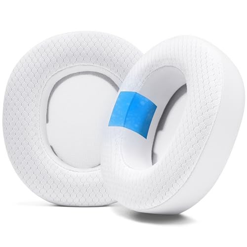WC Freeze Nova Pro Wireless - وسادات أذن مبردة من جل التبريد لأجهزة Arctis Nova Pro Wireless و Nova Elite (لا تناسب النماذج الأخرى)، من Wicked Cushions، سميكة إضافية ومريحة | أبيض - Image 1