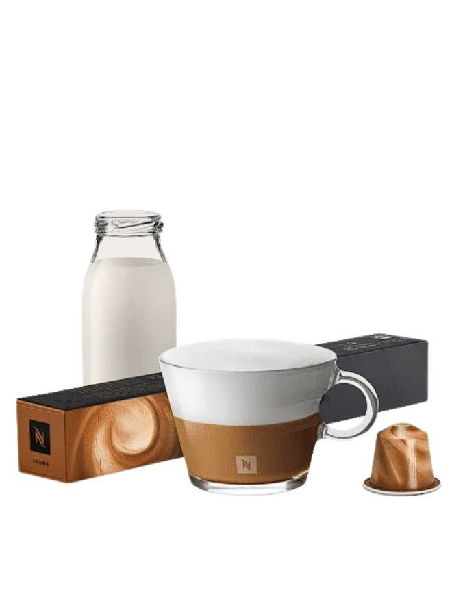 Nespresso Barista Creations Scuro Roasted Ground Coffee Capsules, Original Line - 10 Pieces in 1 Sleeve - Image 1