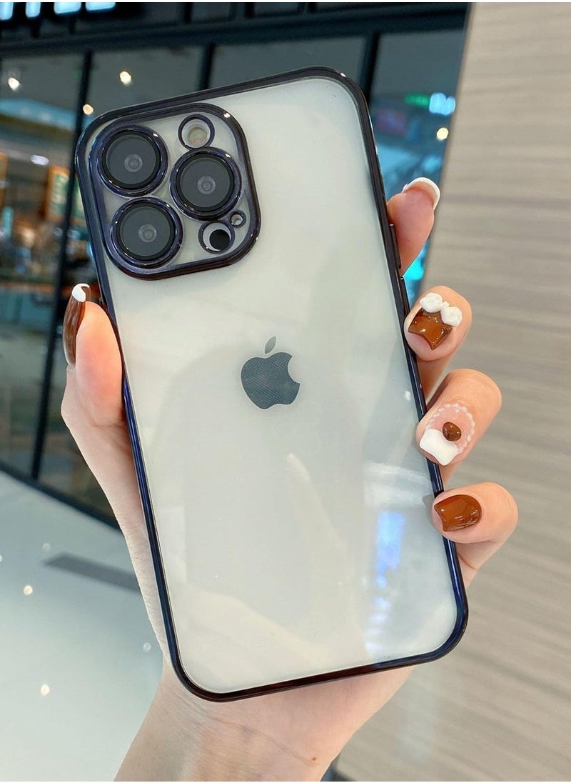 Plating Case for iPhone 13 Pro  6.1'', Clear TPU Back Cute Luxury Electroplated Frame with Camera Lens Protector Slim Thin Lightweight Cover for Apple iPhone 13 Pro  (Green) - pzsku/Z5CC742971238AF92738DZ/45/_/1740991413/83856bc5-080d-4e63-84af-2c603e85725b