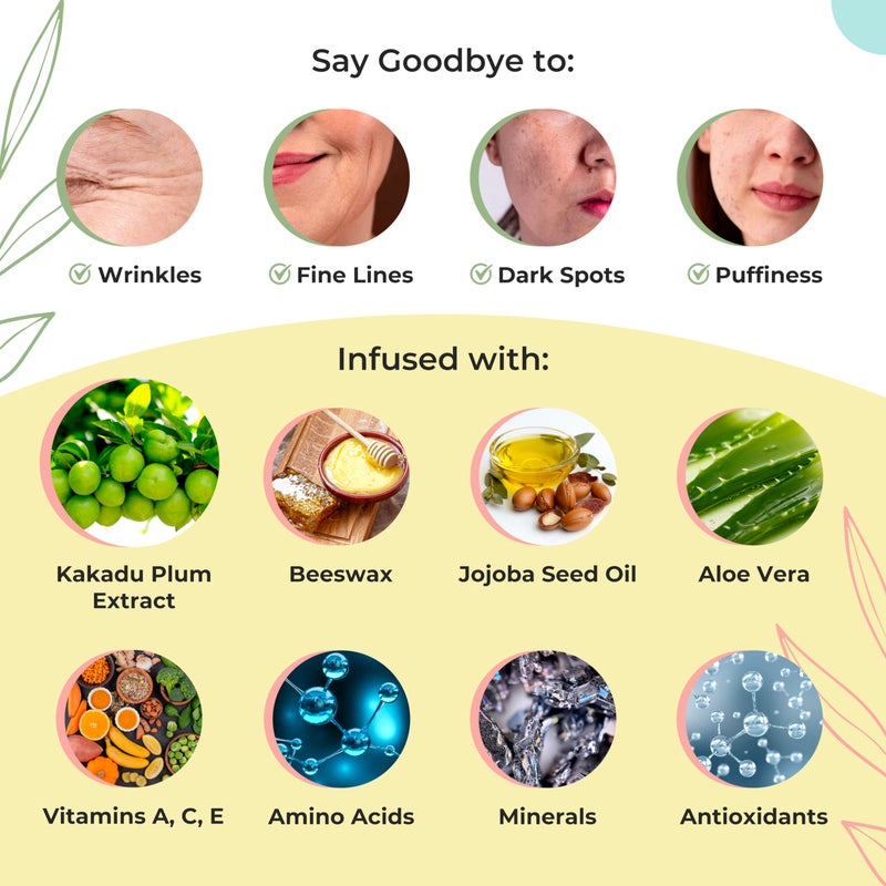 y not natural Jillaroo Natural Face Moisturizer for Men & Women with Kakadu Plum, Vitamin A, C, E, Minerals, & Antioxidants - 100g Face Moisturizer for Dry Skin by Y-Not Natural - Image 3