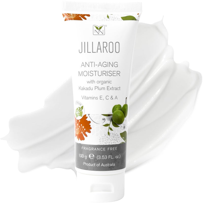 y not natural Jillaroo Natural Face Moisturizer for Men & Women with Kakadu Plum, Vitamin A, C, E, Minerals, & Antioxidants - 100g Face Moisturizer for Dry Skin by Y-Not Natural - Image 1