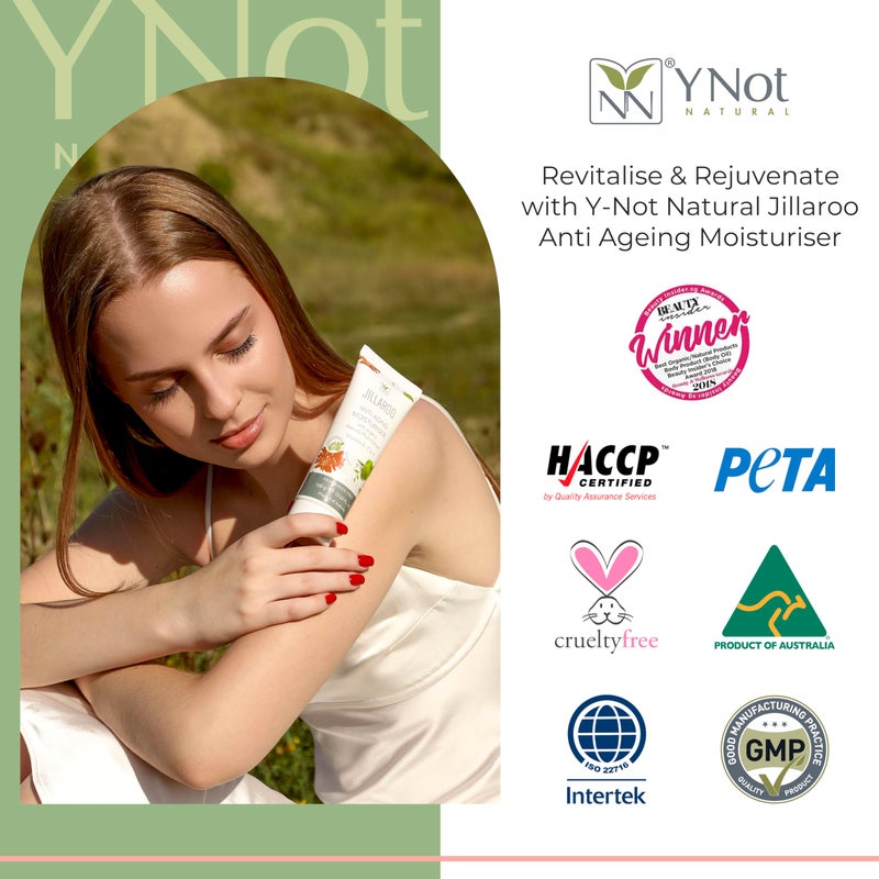 y not natural Jillaroo Natural Face Moisturizer for Men & Women with Kakadu Plum, Vitamin A, C, E, Minerals, & Antioxidants - 100g Face Moisturizer for Dry Skin by Y-Not Natural - Image 5