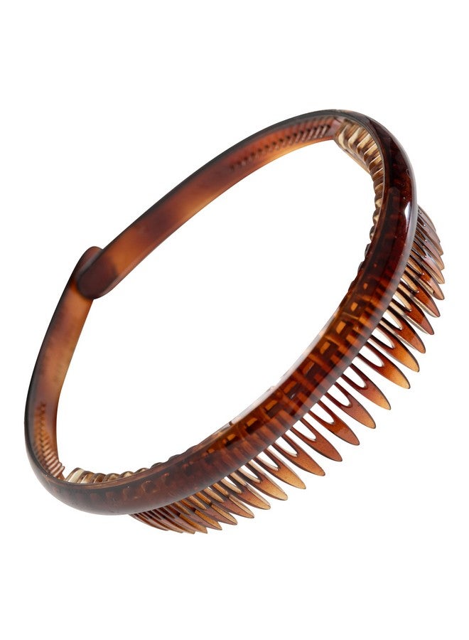 CAMILA Paris Ad109 French Headband For Women Tortoise Shell, Strong Hold Grip Women'S Hair Band, Very Flexible, No Slip And Durable Styling Girls Hair Accessories, Made In France - Image 1