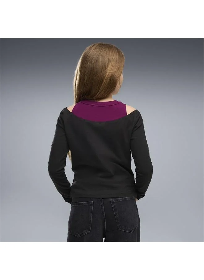 بوما Midnight Shadow Slim Long Sleeve Tee Youth
