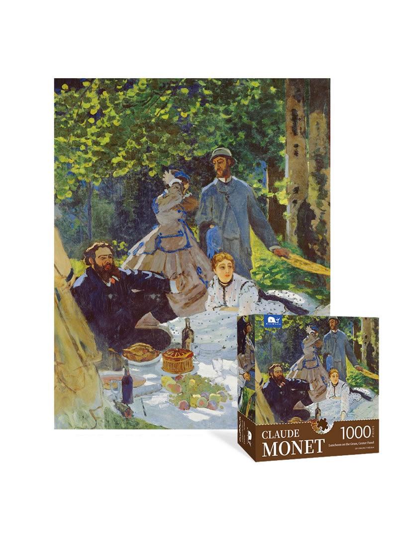 MiniWhale Monet Puzzle 1000 Pieces For Adult Kids lunch On The Grass Large Difficult Art Puzzle Famous Painting Gift for Teens Educational Toy For Kid - Image 2
