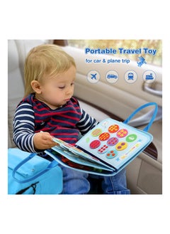 واي آند دي Busy Board for Toddlers, 1 2 3 4 5 Years Old, Travel Toys Toddlers 1-3, Montessori Toy, Educational Activity Sensory Learning Fine Motor Basic Dress Skill, Gift Boys Girls (1 Pack)  - Image 3