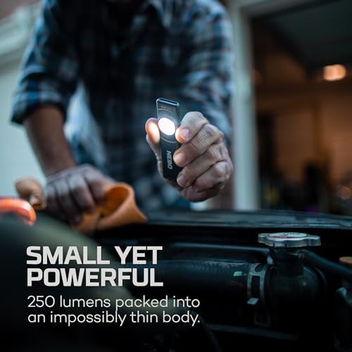 NEBO SLIM Mini Rechargeable Pocket Light | 250 Lumens, 2 Light Modes, Small Flashlight for EDC & Emergencies, Magnetic Base, Lightweight, Water Resistant & Durable, Includes Charging Cable - Image 2