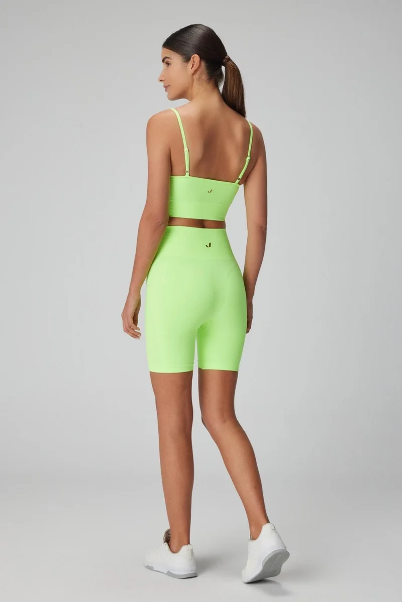 جيرف Gela High Waist Biker Shorts (12CM) Neon Green