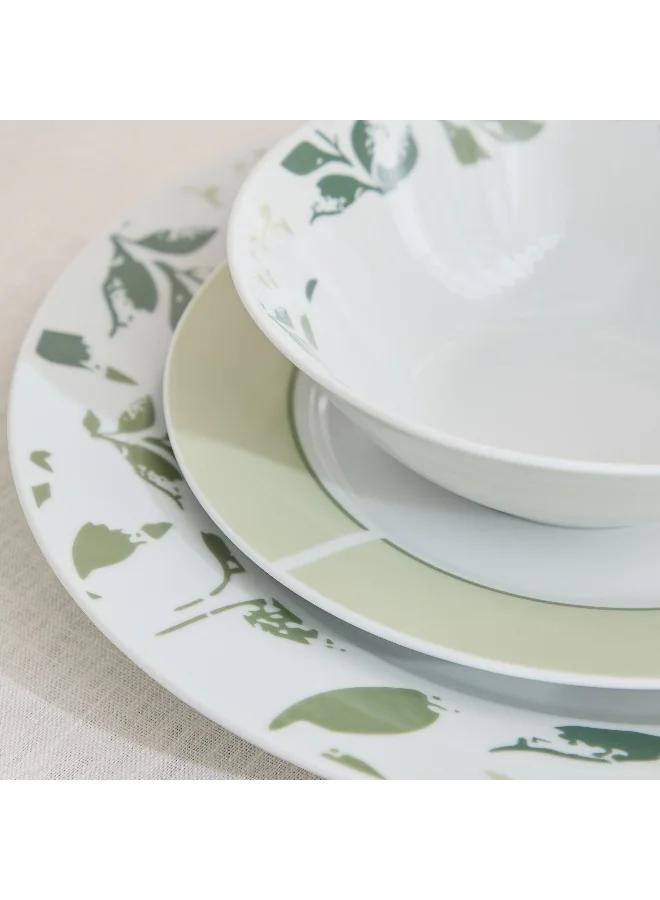 Home Box Manhattan 22-Piece Leaf Dinner Set - Serves 4