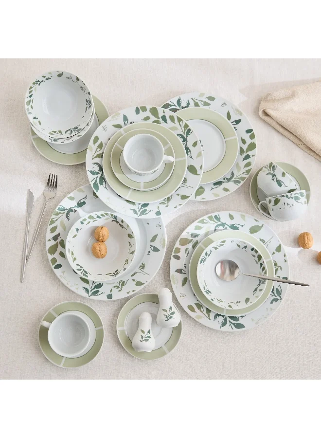 Home Box Manhattan 22-Piece Leaf Dinner Set - Serves 4