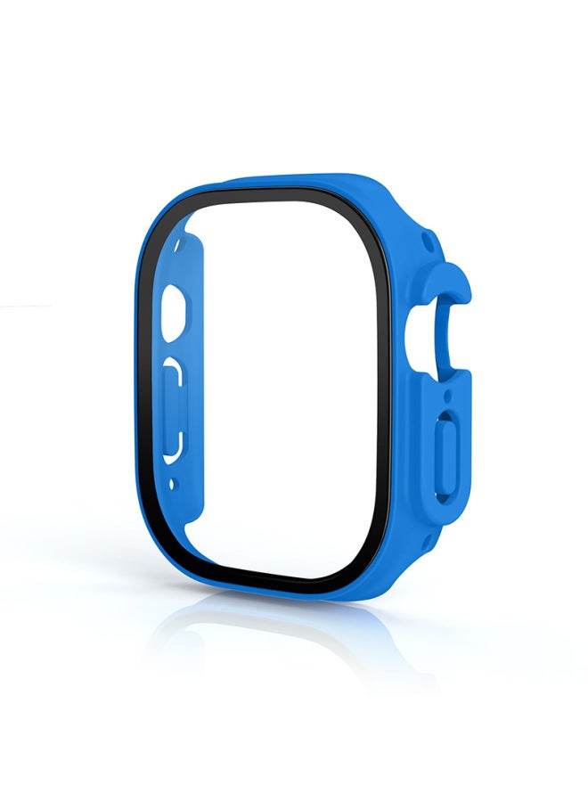 Neutral Applicable To Apple Iwatch Ultra2 Watch Case Frosted Oil Injection 49mm Tempered Glass + Pc Integrated Protective Case - Image 1