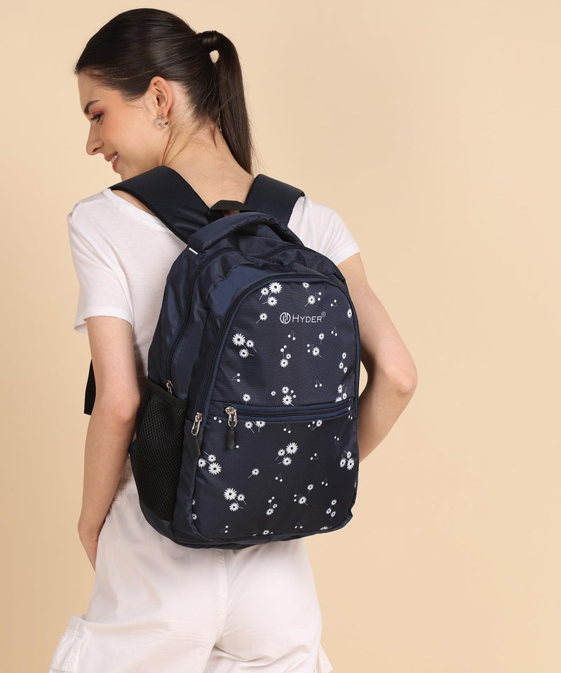 HYDER Blossom 25L Latest Cute and Stylish School Bag for Girls - Perfect for School, College, Office, Travel and Tution Durable School bags for Kids And Women | Perfect Girls Bag (Blue) - Image 2