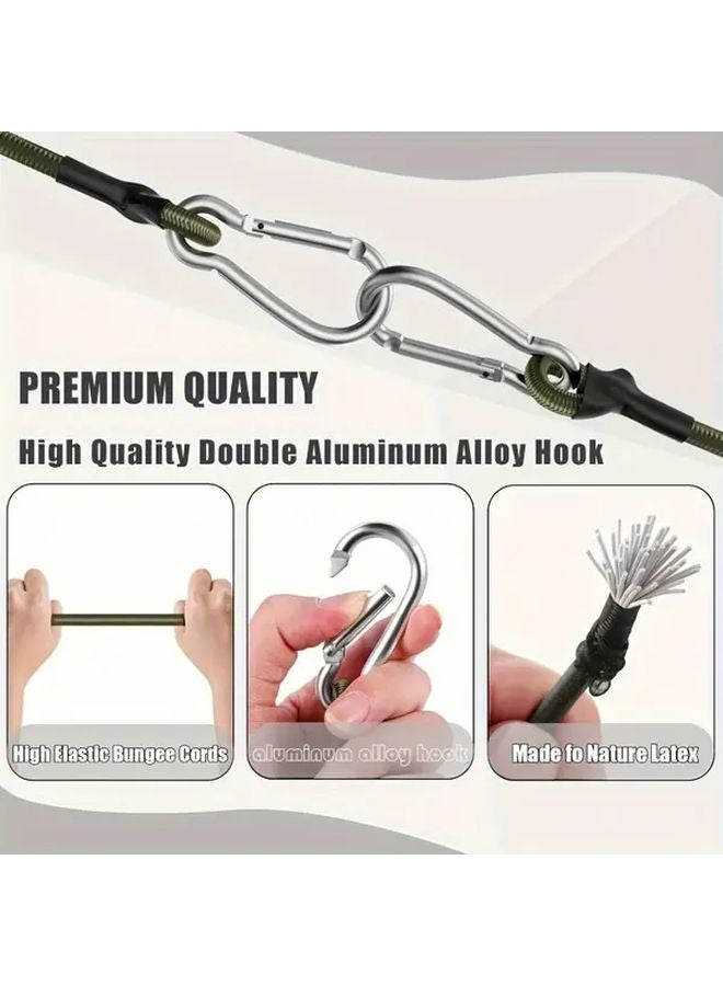 4pcs Outdoor Elastic Rope Lanyard 8mm Thick 11 81 23 62 35 43 47 24inch - Image 5