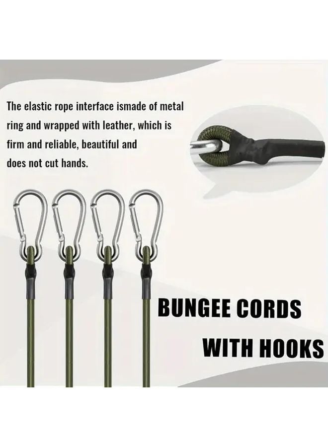 4pcs Outdoor Elastic Rope Lanyard 8mm Thick 11 81 23 62 35 43 47 24inch - Image 2