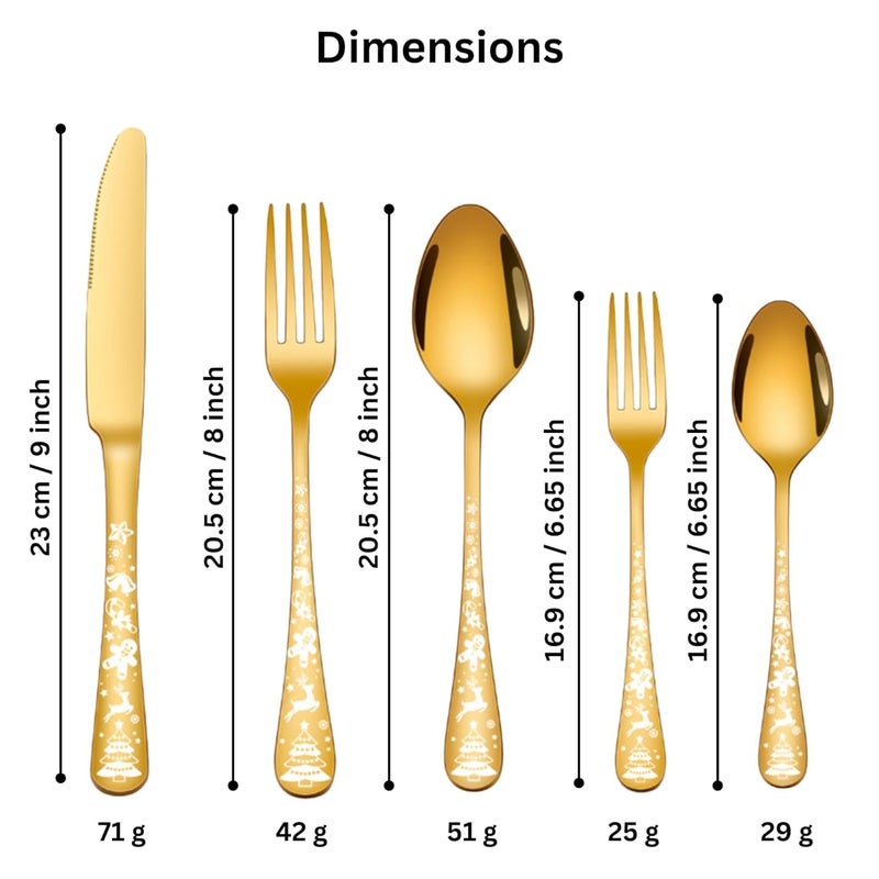 MYTHOS 15 Pcs Gold Silverware Set FoodGrade Stainless Steel Flatware Set for 3 Square Cutlery Set Mirror Polished Tableware Eating Utensils Set for Kitchen Fork Spoon Set Gold Set of 15 - Image 2