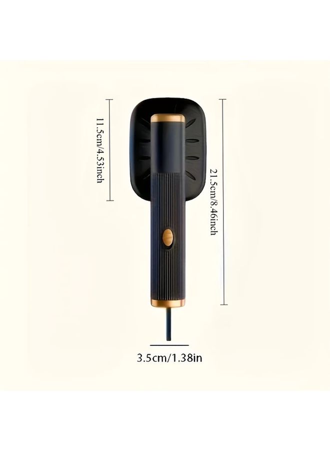 مكواة يدوية محمولة USB مدمجة خالية من البطارية مثالية للسفر باللون الأسود - Image 5