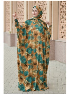 DAMAS COLLECTION P106-Ramadan Butterfly abaya with scarf from soft crepe,Muslim women abaya,ramadan prayer dress,wide abaya for women  - Image 2