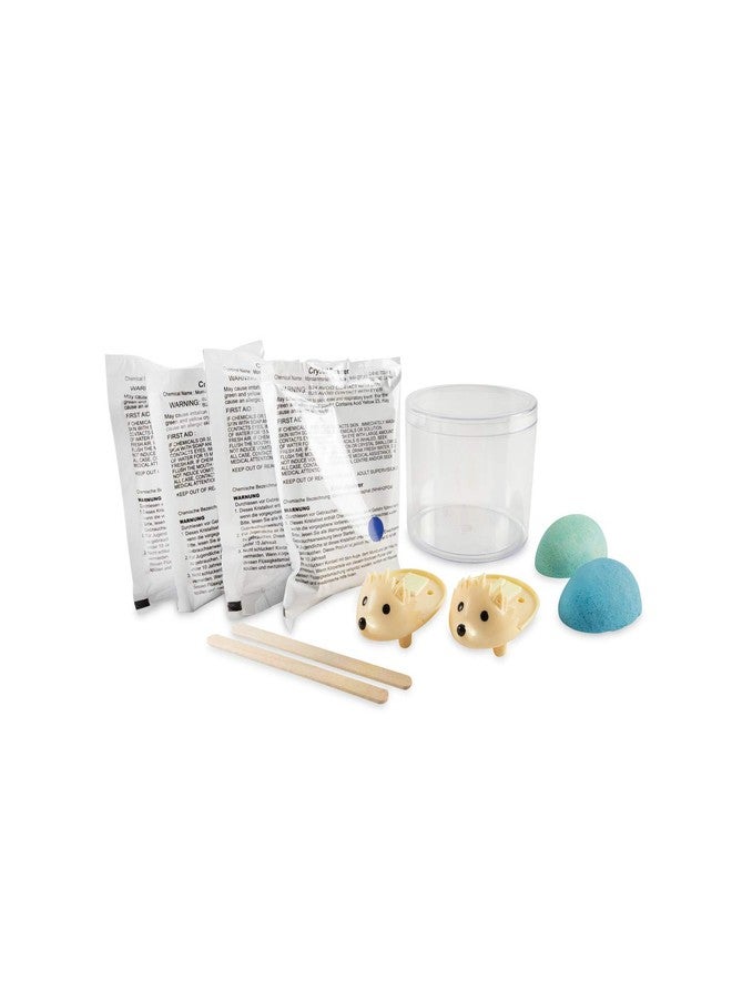 MindWare Crystal Growing Kits (Hedgehog Cool Colors) Grow Your Own Crystals Kit for Kids - Makes 2 Hedgehogs - Image 2