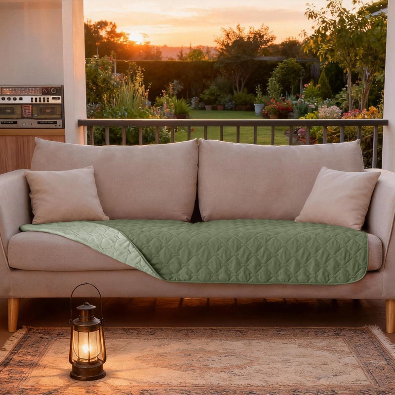 gogobunny 100% Double-Sided Waterproof Dog Bed Cover Pet Blanket Sofa Couch Furniture Protector for Puppy Large Dog Cat, Reversible (30x70 Inch (Pack of 1), Dark Green/Light Green) - Image 3
