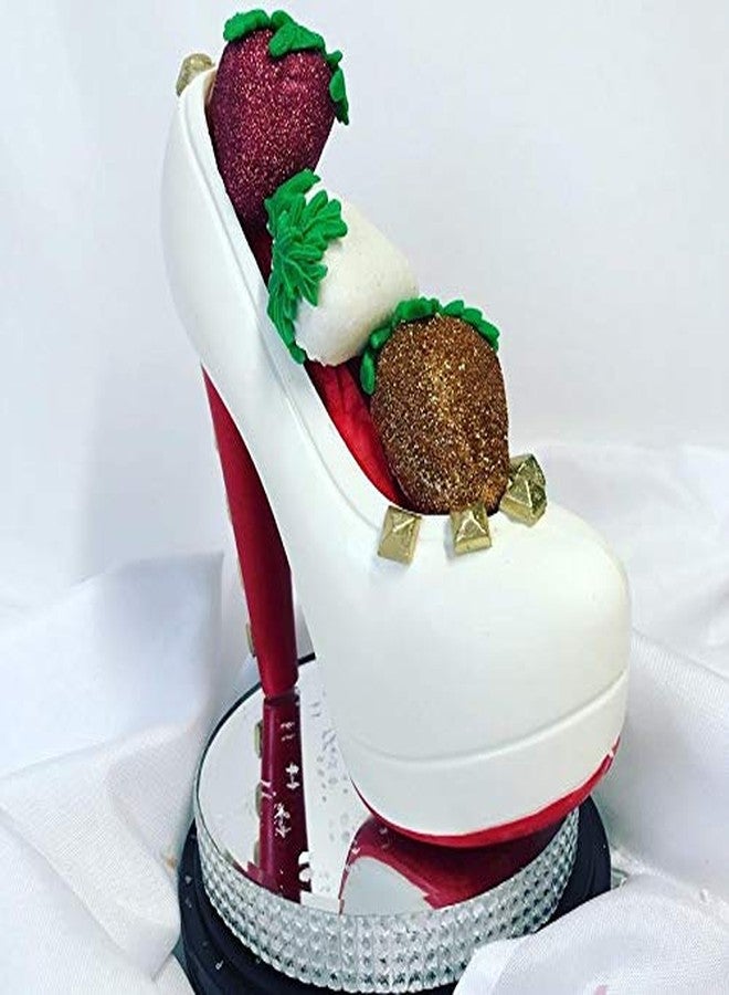 Fewo Big Size 7.5"x7.1" High Heel Shoe Chocolate Mold with 6 Clips, 3D Polycarbonate Stiletto Candy Cake Decoration Molds DIY Home Baking Pastry Tools Lady Shoes Mold - Image 4
