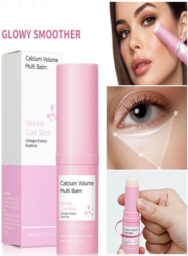 DENESTUP 2 Pcs Hydrating Multi Eye Balm Stick, Wrinkle Repair Bounce Moisturizing Multi Balm Stick All-in-One Collagen Stick Hydrating Lip Balm Eye Cream Face Neck Moisture Balm Skin Care - Image 3