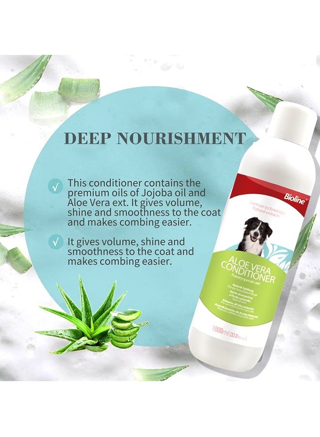 Bioline Aloe Vera Dog Conditioner - 1000ml - Image 2