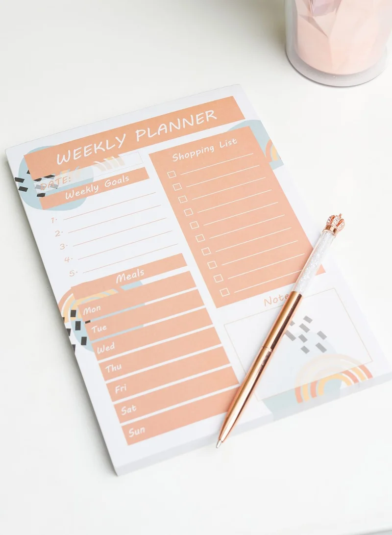 Pink Cactus Weekly Planner