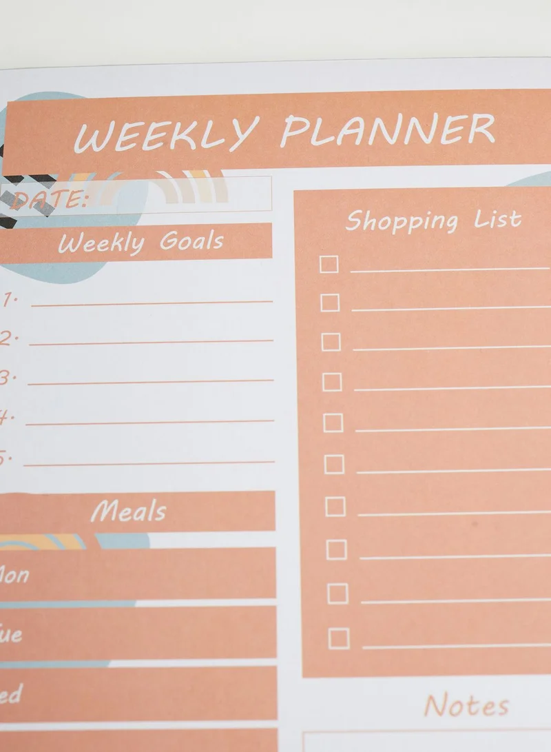 Pink Cactus Weekly Planner