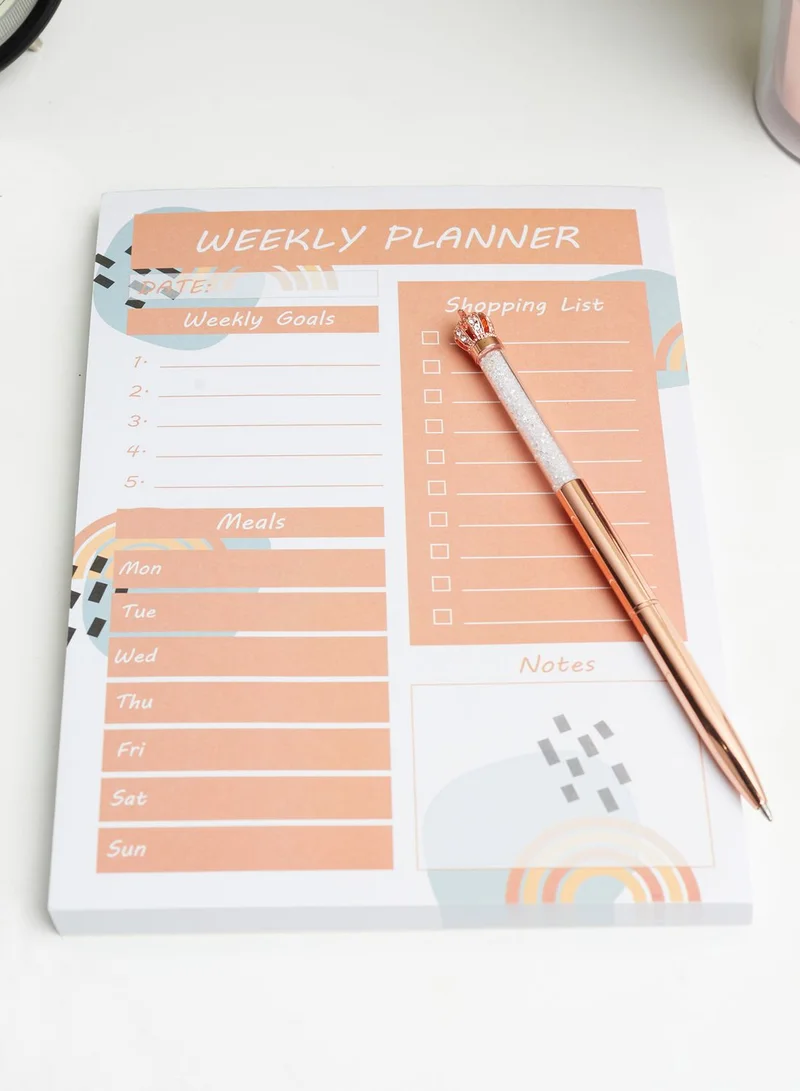 Pink Cactus Weekly Planner