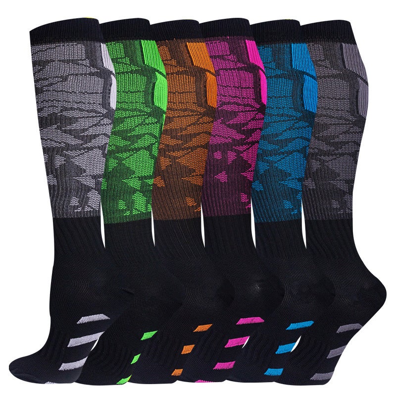 32 6 Pairs Of Compression Socks Suit Stockings Sports Running Fitness Compression Socks Calf Socks - Image 4