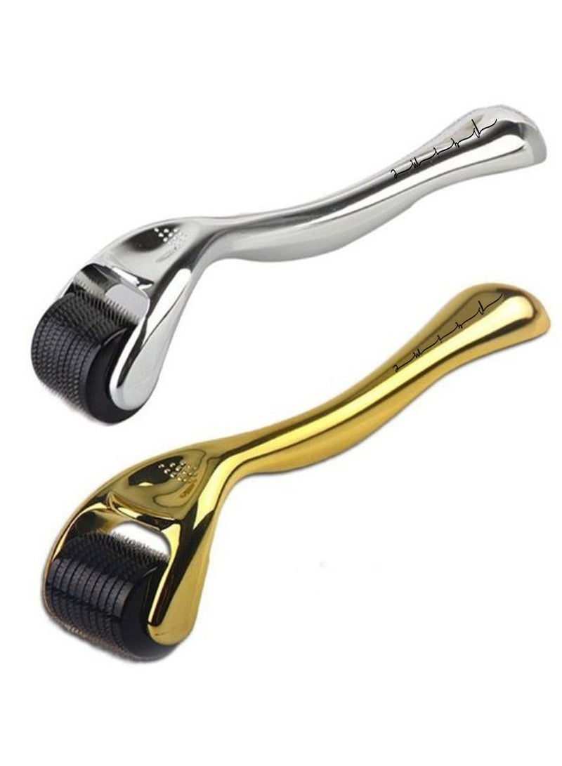 Prime Beard Face Roller 0.5 mm And 1 mm Titanium Needle skin Roller For Wrinkles anti aging Light Scarring Hyperpigmentation skin care hair care Unisex - Image 1