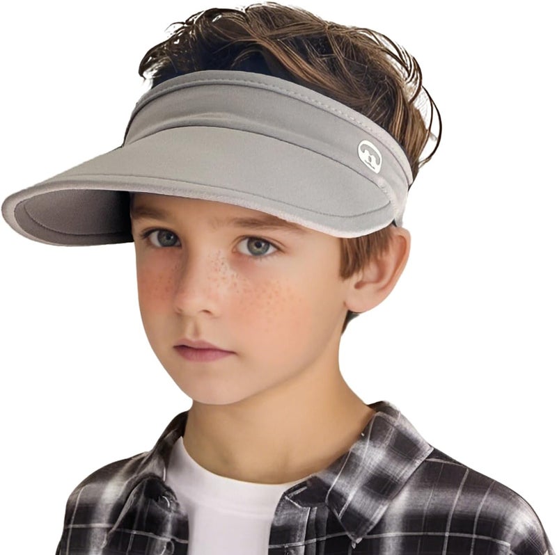 Jastore Kids Sun Visor Hats for Girls Boys Lightweight Sports Hat UPF50+ Sun Visor Hat for Running Outdoors - Image 1