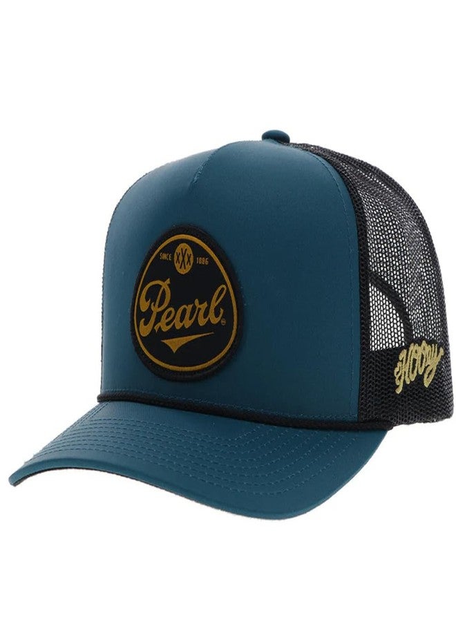 HOOEY Men's Pearl Adjustable Snapback Hat (Blue/Black) - Image 1