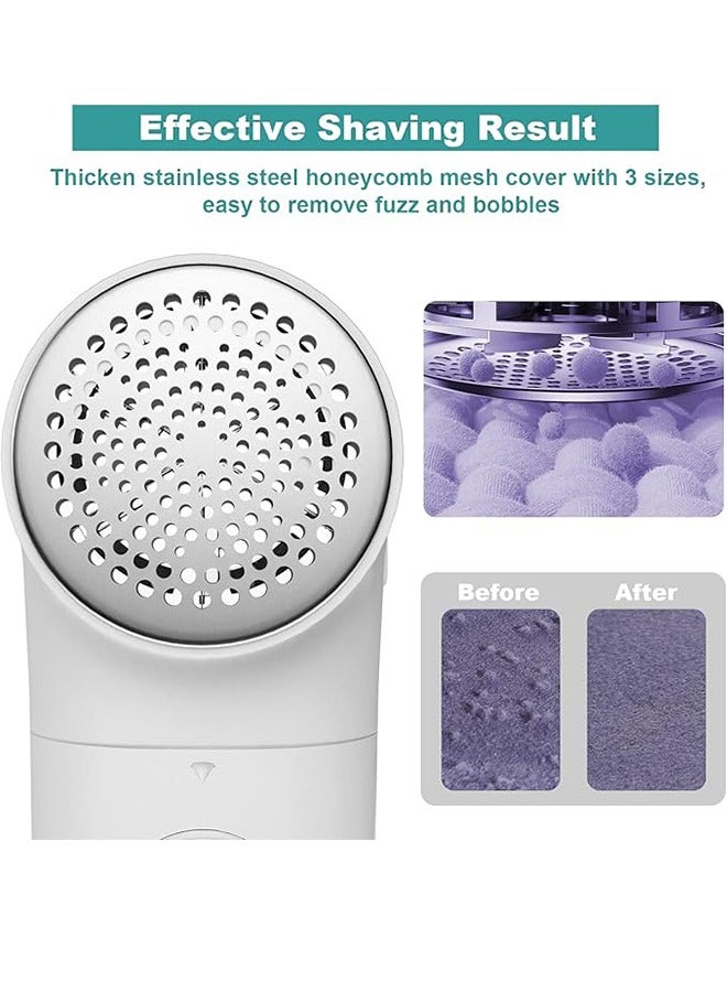 Fabric Shaver, Electric Lint Remover, USB Rechargeable Sweater Shaver, Cordless Clothing Lint Remover, Portable Lint Remover For Clothes, Furniture (2.0 Pro, Beige) - Image 5