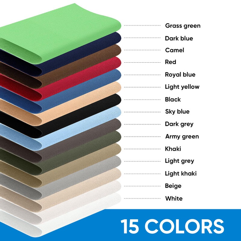 LCEAI Iron On Patches for Clothes, Fabric Patches - Inner Denim Repair, Decorative Clothing & Various Fabric Repairs (6 Pack, 4x8.9 Inches, Black) - Image 3