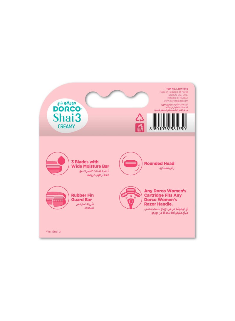 DORCO Shai 3 Creamy Women Catridges - Image 2